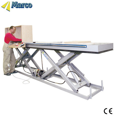 Beli CE Disetujui 1 Ton Marco Twin Scissor Lift Table untuk Kran Gudang M1-010090-D22L pembuatan online