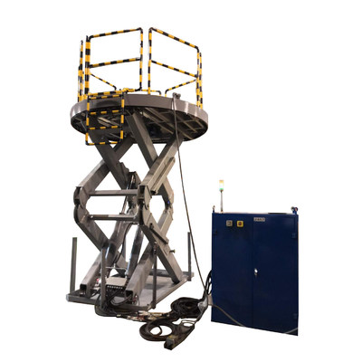 Beli Kapasitas 6000kg Standar Eropa CE EN1570-1 Platform Angkat Gunting Hidraulik dengan Handrail pembuatan online