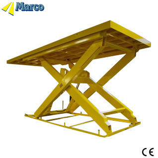 Beli 19 Ton Marco Single Scissor Lift Table dengan Mode Berjalan Tetap dan Disetujui CE pembuatan online