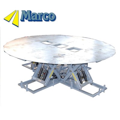 Beli Mekanisme Angkat Gunting Hidraulik Marco Platform 4 Tahap Sirkular untuk Pertunjukan Adegan pembuatan online