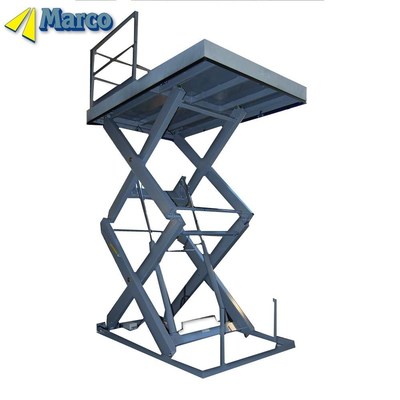 خرید سطح وزن ویژه Marco Goods Lift پلی فرم بلند کننده قیچی هیدرولیک در دو سطح ثابت تولید آنلاین