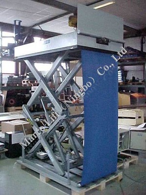 Beli CE Certified Customizable Marco High Scissor Lift Table dengan Flap Loading dan Tirai pembuatan online