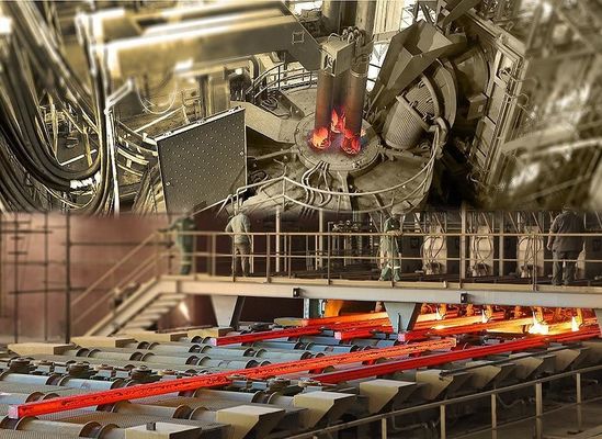 Kopen Commercial Electric Arc Furnace Flexible Smelting Furnace With Water Cooled Roof online vervaardiging