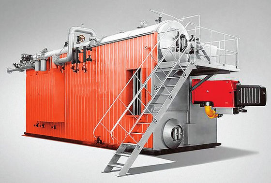 خرید Hot Water Steam Gas Fired Boiler Horizontal 4 Tons Multi Fuel Economic تولید آنلاین