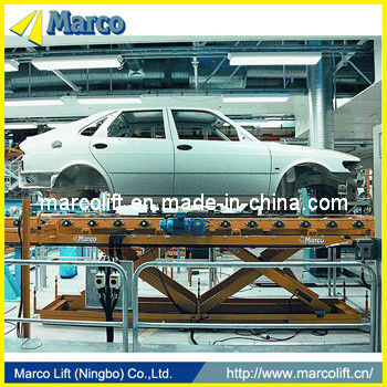 Stationary Marco Twin Scissor Lift Table for Car Production Line in Automobile Sector