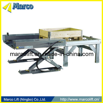 Table de levage à ciseaux en forme de U homologuée CE avec entraînement hydraulique et griffe ouverte à prix compétitif