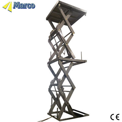 Table haute élévateur à hydraulique à base de ciseaux Marco à cadre moyen pour applications polyvalentes