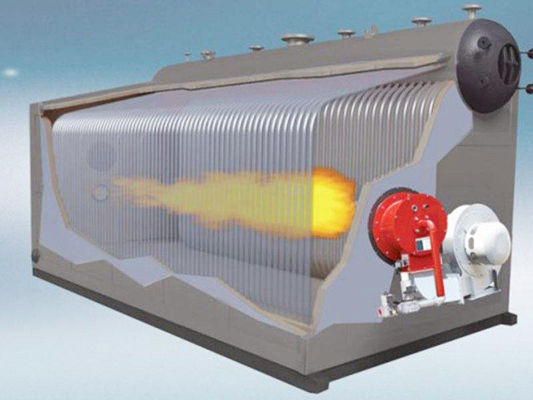 china Automatic Propane Water Boiler , Gas Fired Central Heating 7MW Longitudinally for sale